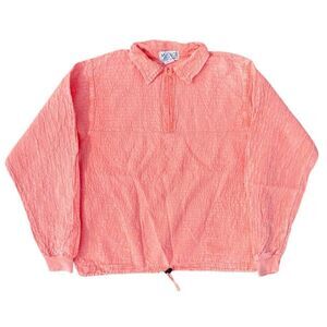 Mirage Cotton Gauze Ezze Wear Vtg 1/4 Zip Long Sleeve Pullover Women’s (S)